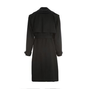 DIOR HOMME Classic Mens Longline Trench Coat Men BLACK Outerwear